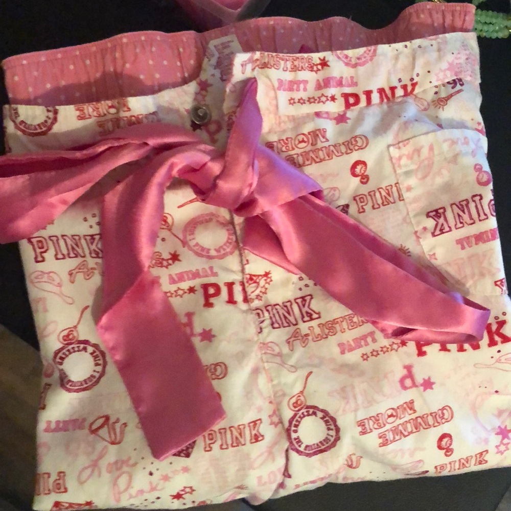 Pink pijama pants